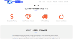 Desktop Screenshot of hitechceramics.com